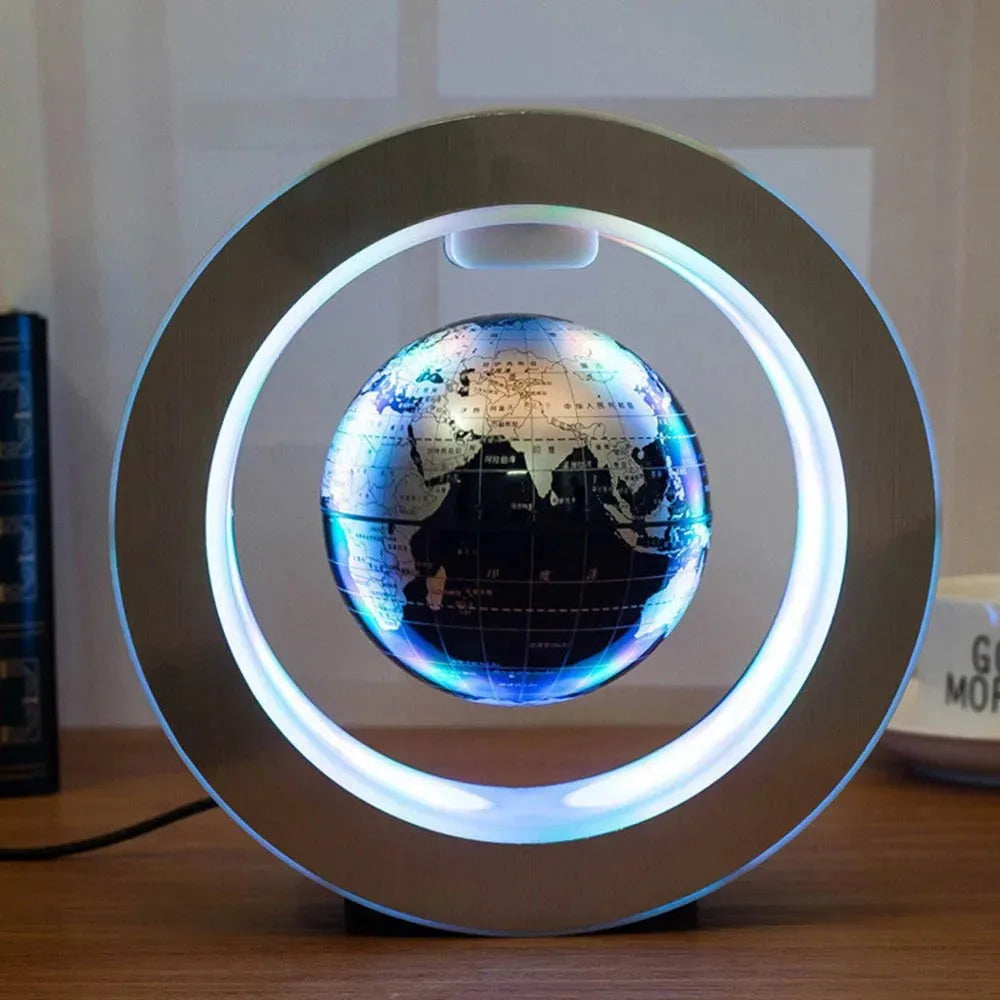 Magnetic Levitating Globe with LED Lights – Floating Rotating World Map Ball | Educational Decor & Gift for Home, Office, Kids