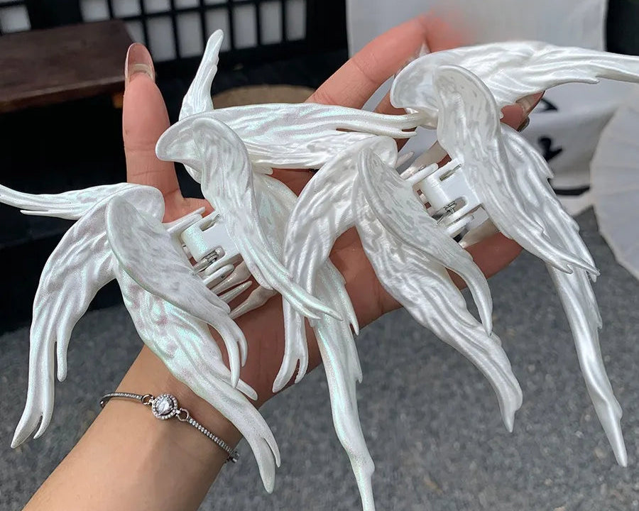 Sparkling Angel Wing Hair Clip Punk