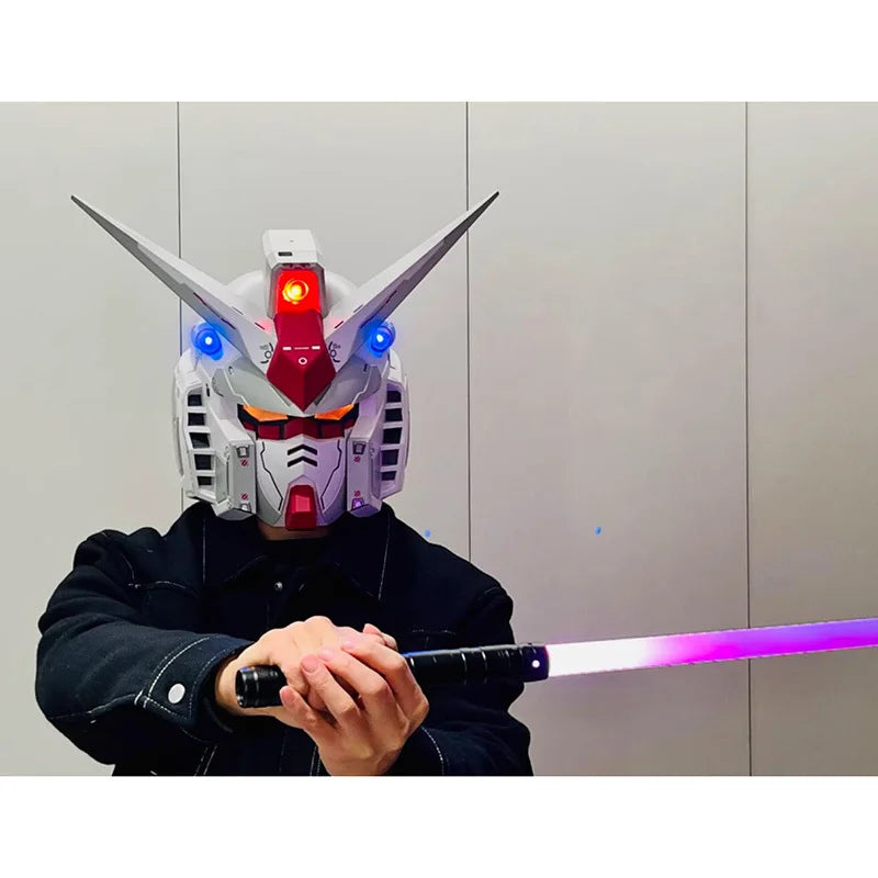 Bandai RX-78-2 Gundam Wearable Helmet – Glowing Full Headgear Mask for Adults | Handmade Collectible Model with Light-Up Feature