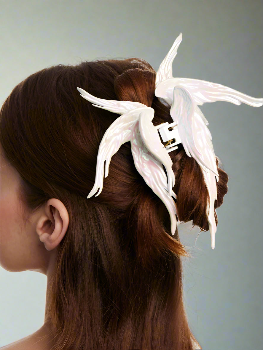 Sparkling Angel Wing Hair Clip Punk