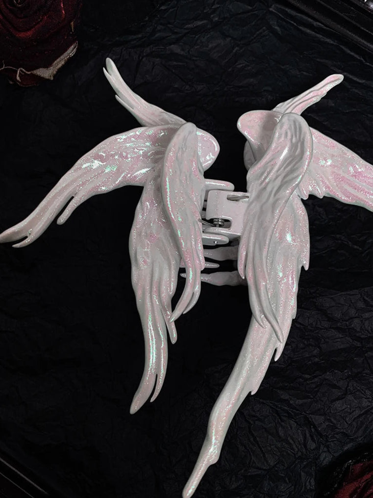 Sparkling Angel Wing Hair Clip Punk