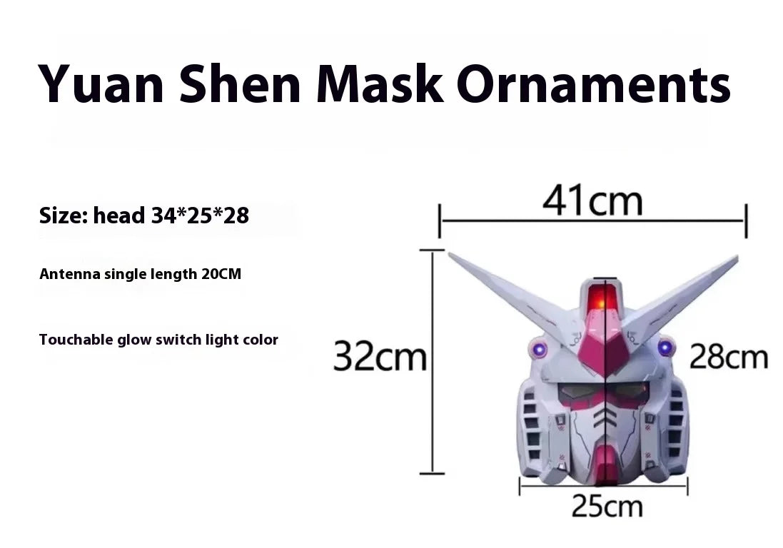 Bandai RX-78-2 Gundam Wearable Helmet – Glowing Full Headgear Mask for Adults | Handmade Collectible Model with Light-Up Feature
