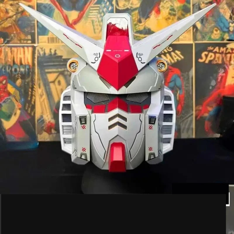 Bandai RX-78-2 Gundam Wearable Helmet – Glowing Full Headgear Mask for Adults | Handmade Collectible Model with Light-Up Feature