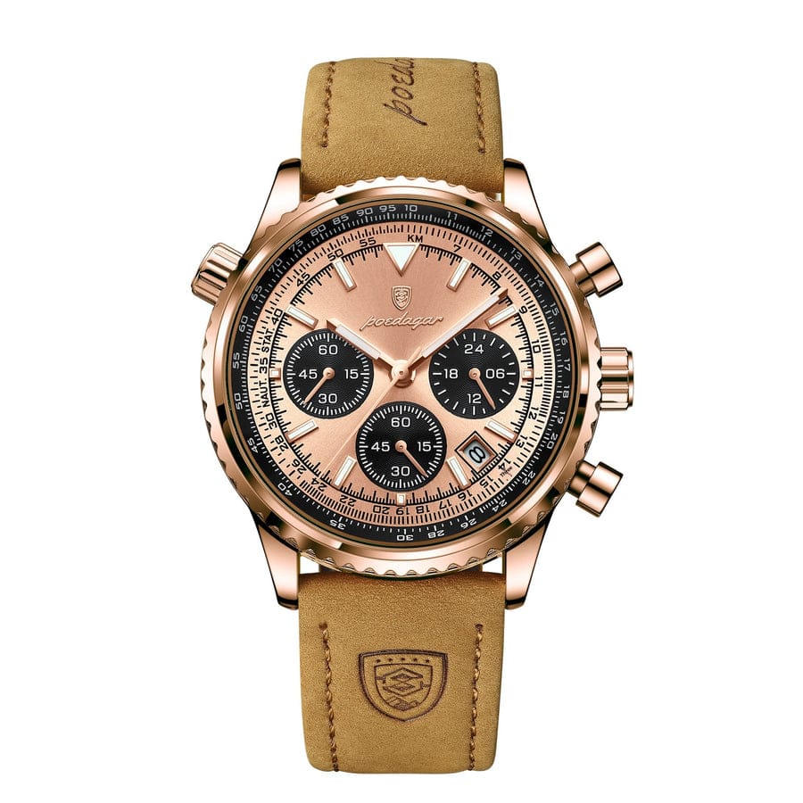 POEDAGAR 9601 Luxury Men’s Quartz Chronograph Watch