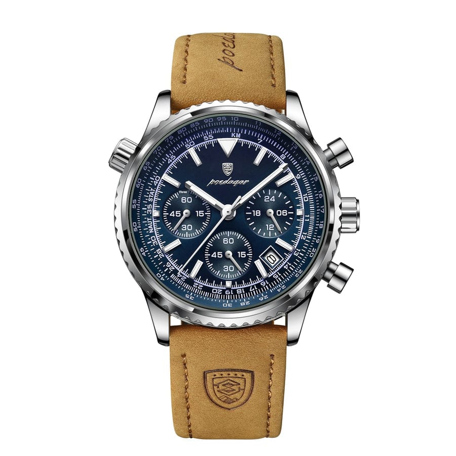 POEDAGAR 9601 Luxury Men’s Quartz Chronograph Watch