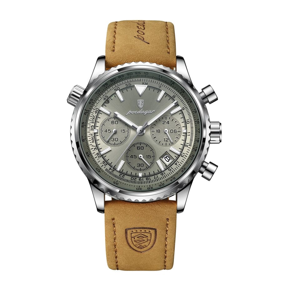 POEDAGAR 9601 Luxury Men’s Quartz Chronograph Watch